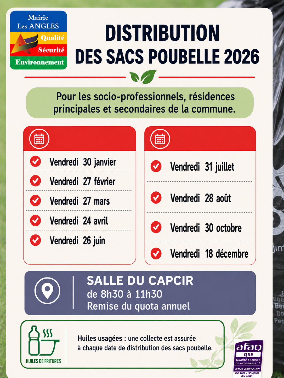 DISTRI Sac Poubelle 2026